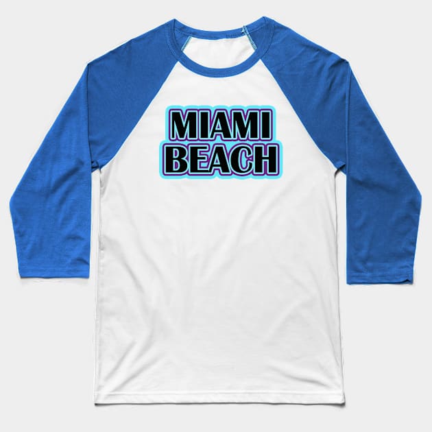 MIAMI BEACH Baseball T-Shirt by ALBOYZ